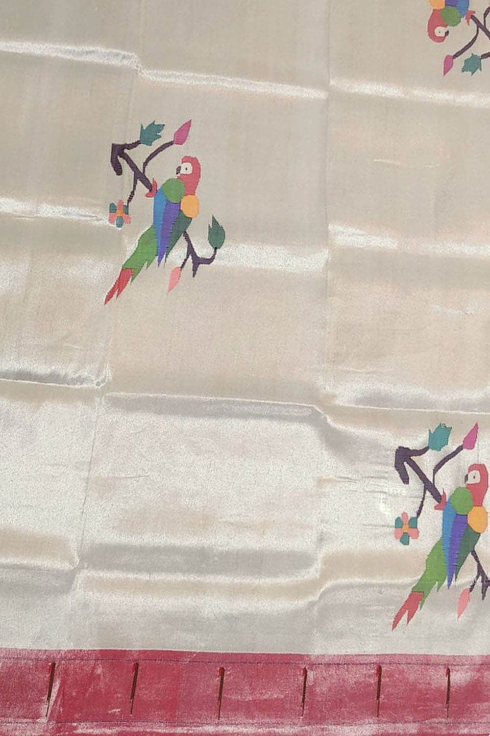 Silver Paithani Brocade Blouse: Classic Elegance - Luxurion World