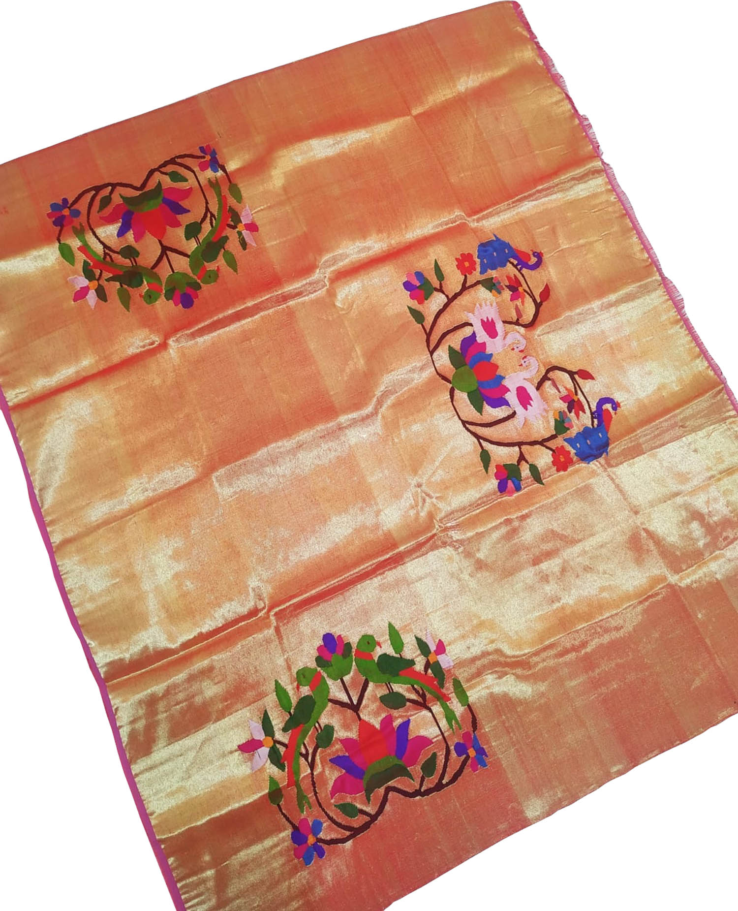 Golden Paithani Brocade Blouse: Exquisite Elegance - Luxurion World