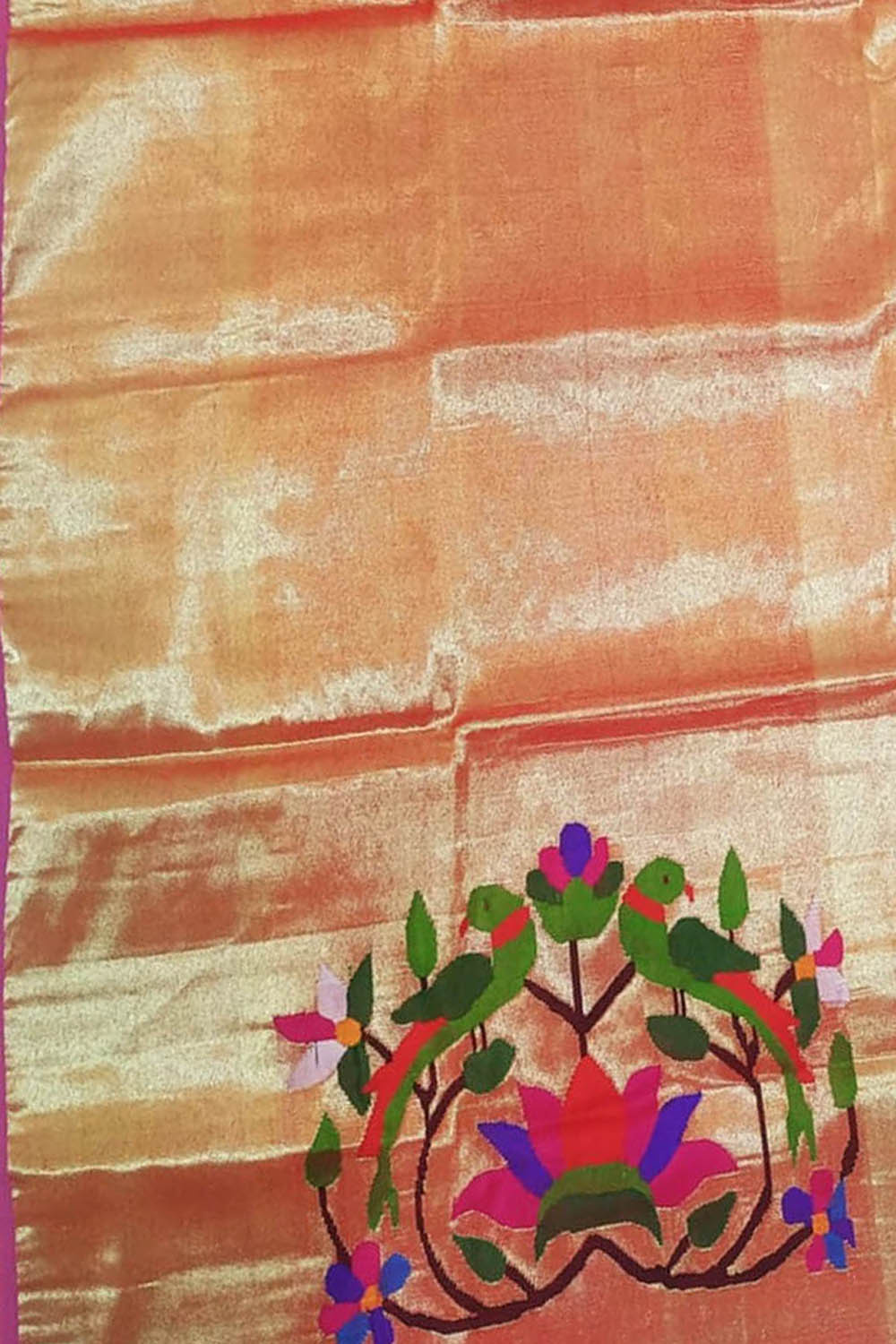 Golden Paithani Brocade Blouse: Exquisite Elegance - Luxurion World