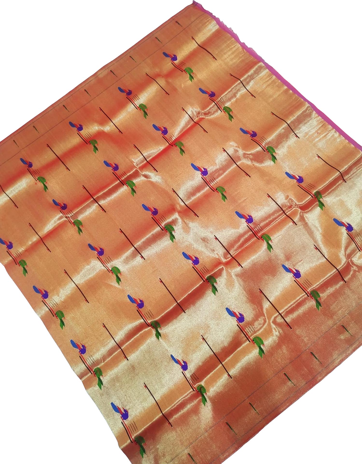 Exquisite Golden Paithani Handloom Brocade Blouse - Luxurion World