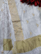 Dyeable Handloom Banarasi Pure Tissue Silk Dupatta - Luxurion World- Crafted Heirlooms