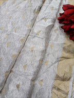 Dyeable Handloom Banarasi Pure Tissue Silk Dupatta - Luxurion World- Crafted Heirlooms