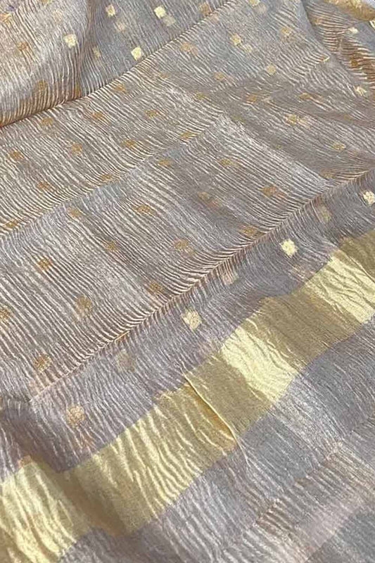 Vibrant Dyeable Banarasi Handloom Tissue Silk Dupatta - Luxurion World