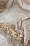 Vibrant Dyeable Banarasi Handloom Tissue Silk Dupatta - Luxurion World- Crafted Heirlooms