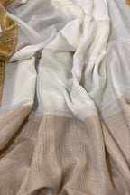 Vibrant Dyeable Banarasi Chiffon Dupatta - Handloom Beauty - Luxurion World
