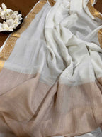 Vibrant Dyeable Banarasi Chiffon Dupatta - Handloom Beauty - Luxurion World