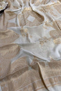 Stunning Dyeable Banarasi Chiffon Dupatta - Handloom Beauty - Luxurion World