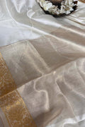Chiniya Silk Dupatta: Dyeable Banarasi Handloom Elegance - Luxurion World