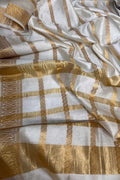Chiniya Silk Dupatta: Dyeable Banarasi Handloom Elegance - Luxurion World