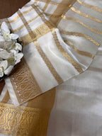 Chiniya Silk Dupatta: Dyeable Banarasi Handloom Elegance - Luxurion World