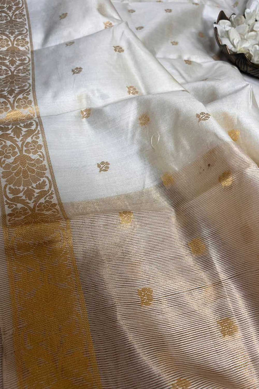 Chiniya Silk Dupatta: Dyeable Banarasi Handloom Elegance