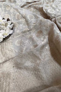 Stunning Dyeable Banarasi Handloom Moonga Georgette Dupatta - Luxurion World