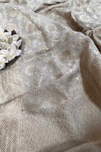Stunning Dyeable Banarasi Handloom Moonga Georgette Dupatta - Luxurion World