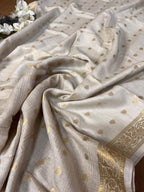 Vibrant Dyeable Banarasi Handloom Moonga Silk Dupatta - Luxurion World