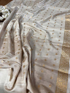 Vibrant Dyeable Banarasi Handloom Moonga Silk Dupatta - Luxurion World