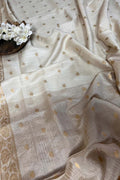 Vibrant Dyeable Banarasi Handloom Moonga Silk Dupatta - Luxurion World- Crafted Heirlooms