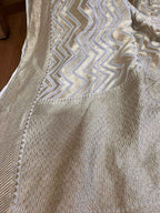 Stunning Dyeable Banarasi Handloom Pure Georgette Dupatta - Luxurion World