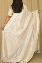 Dyeable Banarasi Handloom Pure Moonga Silk Dupatta - Luxurion World