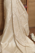 Dyeable Banarasi Handloom Pure Moonga Silk Dupatta - Luxurion World