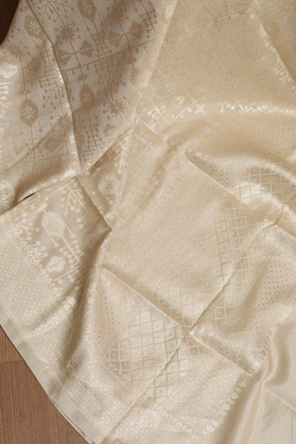 Vibrant Dyeable Banarasi Handloom Pure Moonga Silk Dupatta - Luxurion World