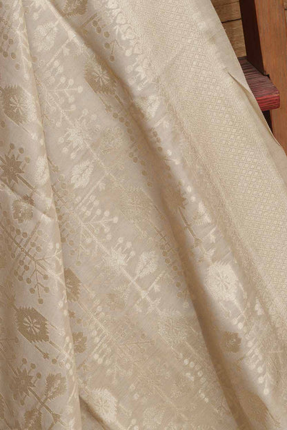 Vibrant Dyeable Banarasi Handloom Pure Moonga Silk Dupatta - Luxurion World