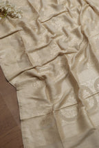 Vibrant Dyeable Banarasi Handloom Pure Moonga Silk Dupatta - Luxurion World