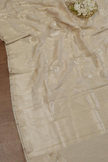 Vibrant Dyeable Banarasi Handloom Pure Moonga Silk Dupatta - Luxurion World