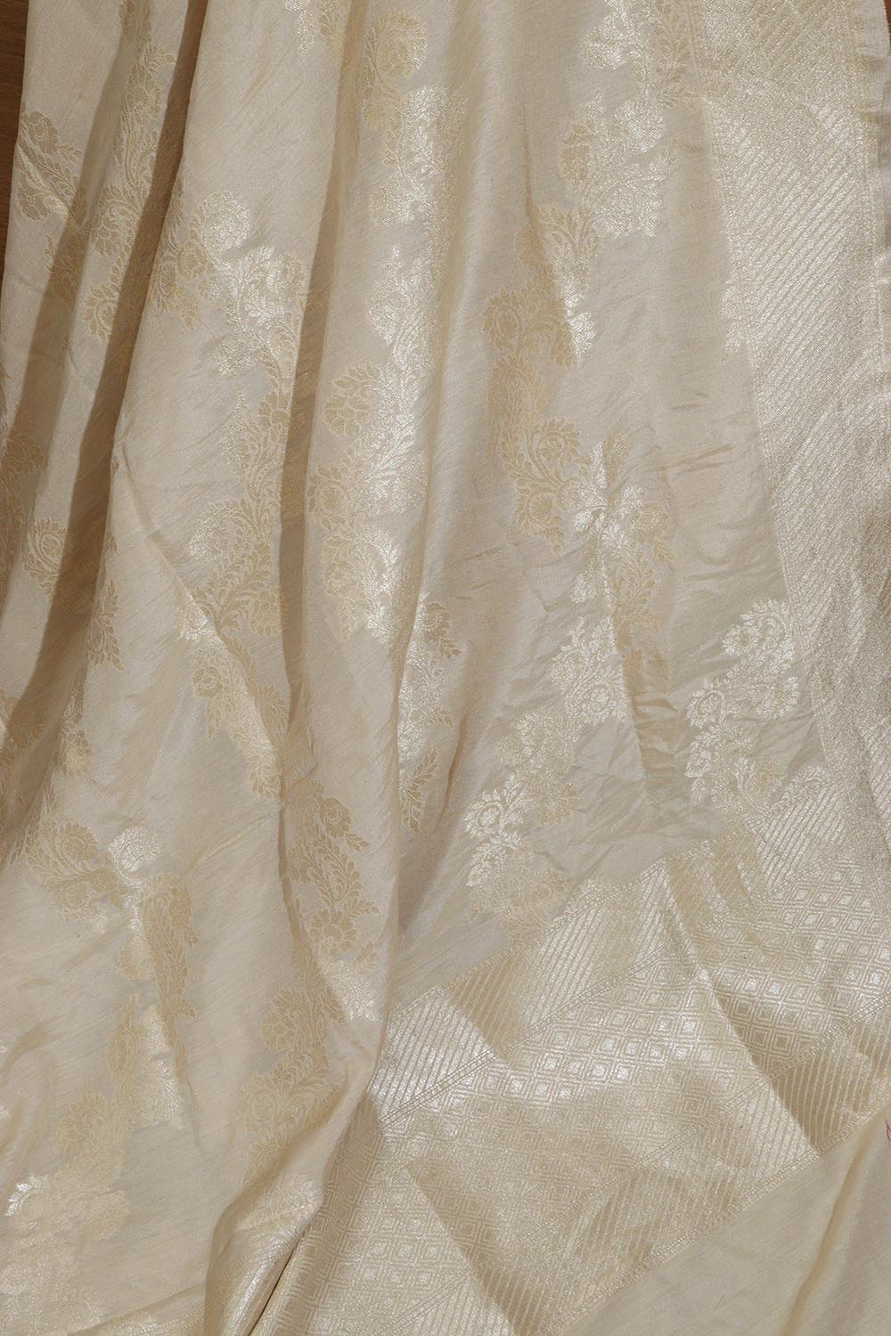 Vibrant Dyeable Banarasi Handloom Pure Moonga Silk Dupatta - Luxurion World