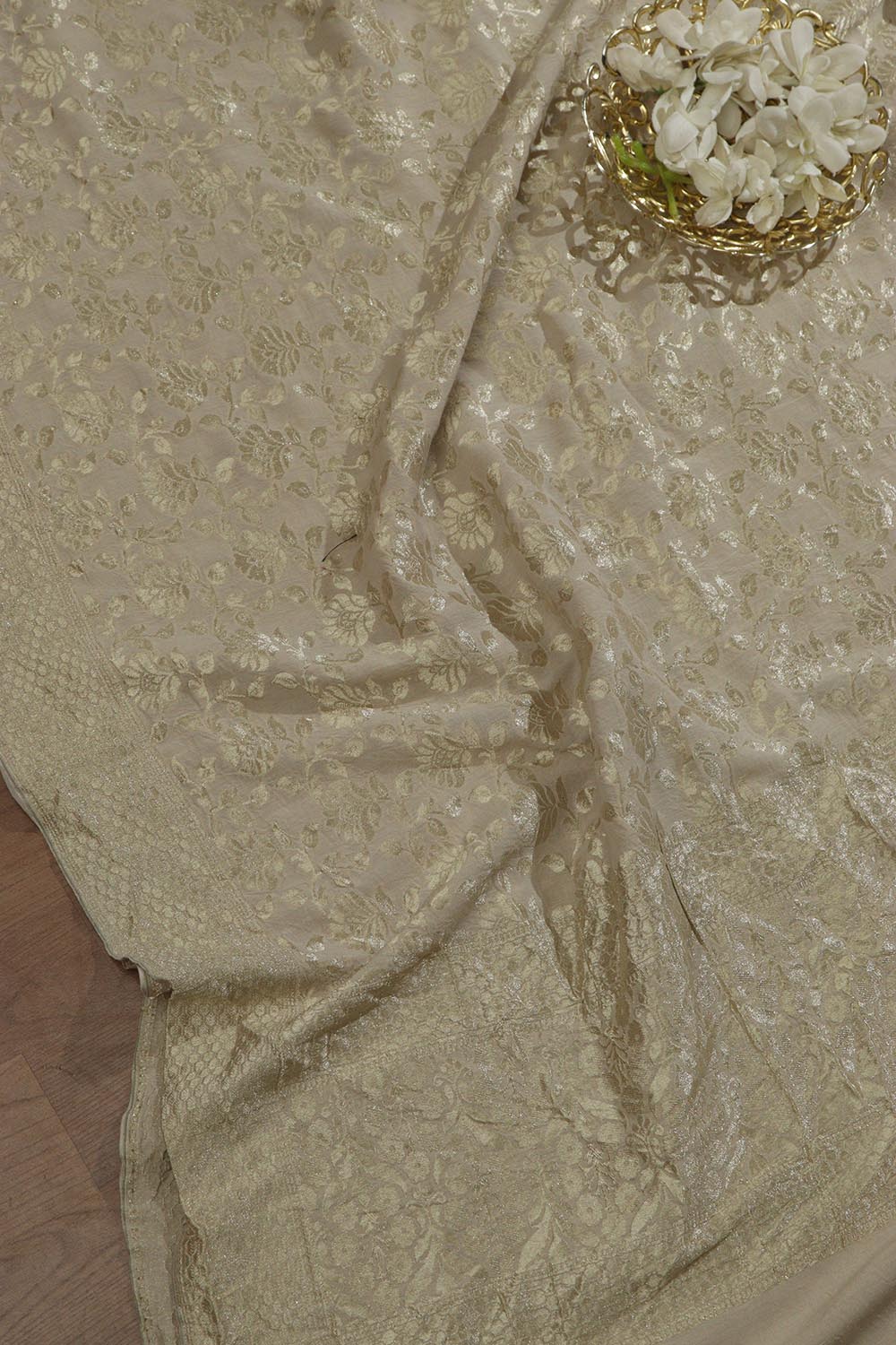 Vibrant Dyeable Banarasi Handloom Pure Moonga Silk Dupatta - Luxurion World