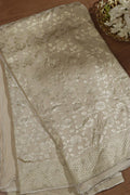 Vibrant Dyeable Banarasi Handloom Pure Moonga Silk Dupatta - Luxurion World- Crafted Heirlooms
