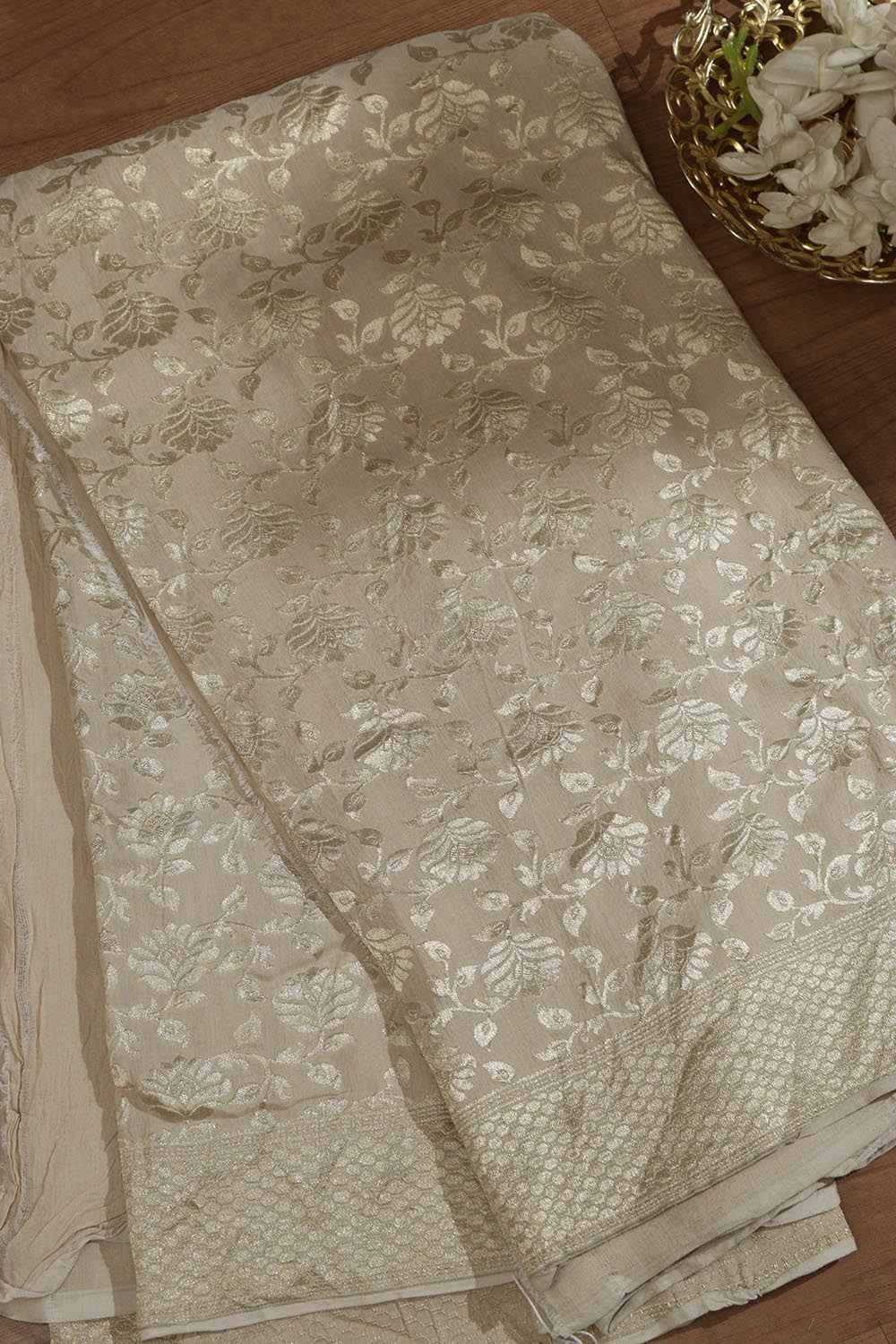 Vibrant Dyeable Banarasi Handloom Pure Moonga Silk Dupatta - Luxurion World