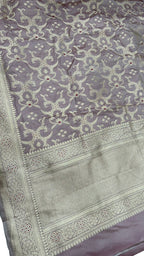 Exquisite Pink Banarasi Silk Dupatta - Handloom Beauty - Luxurion World