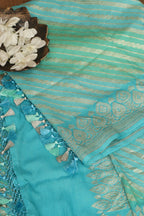 Multicolor Banarasi Handloom Pure Moonga Silk Rangkat Dupatta - Luxurion World- Crafted Heirlooms