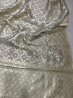 Dyeable Banarasi Handloom Pure Moonga Silk Dupatta - Luxurion World- Crafted Heirlooms