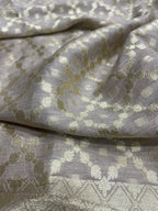 Dyeable Banarasi Handloom Pure Moonga Silk Dupatta - Luxurion World- Crafted Heirlooms