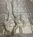 Dyeable Banarasi Handloom Pure Moonga Silk Dupatta - Luxurion World- Crafted Heirlooms