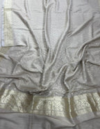 Dyeable Banarasi Handloom Pure Moonga Silk Dupatta - Luxurion World- Crafted Heirlooms