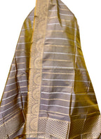 Exquisite Pastel Banarasi Handloom Katan Silk Dupatta - Luxurion World