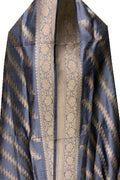 PD1B1AS326050507 Grey Banarasi Handloom Pure Katan Silk - Luxurion World- Crafted Heirlooms