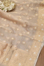 Vibrant Dyeable Banarasi Tissue Silk Dupatta - Luxurion World