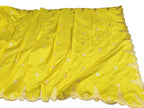 Yellow Banarasi Handloom Pure Katan Silk Dupatta - Luxurion World