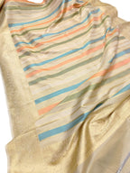 Vibrant Banarasi Silk Dupatta in Multicolor - Luxurion World- Crafted Heirlooms