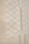 Dyeable Banarasi Handloom Pure Georgette Dupatta - Luxurion World- Crafted Heirlooms