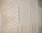 Dyeable Banarasi Handloom Pure Georgette Dupatta - Luxurion World- Crafted Heirlooms