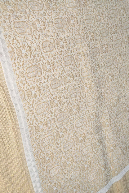 Dyeable Banarasi Handloom Pure Georgette Dupatta - Luxurion World