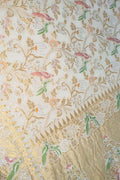 Stunning Dyeable Banarasi Handloom Pure Georgette Meenakari Dupatta - Luxurion World- Crafted Heirlooms