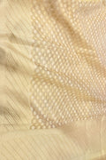Exquisite Golden Banarasi Handloom Pure Tissue Silk Saree - Luxurion World- Crafted Heirlooms