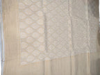 Dyeable Handloom Banarasi Pure Georgette Dupatta - Luxurion World- Crafted Heirlooms