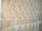 Dyeable Handloom Banarasi Pure Georgette Meenakari Dupatta - Luxurion World- Crafted Heirlooms
