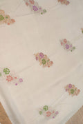 Dyeable Handloom Banarasi Pure Georgette Meenakari Dupatta - Luxurion World- Crafted Heirlooms